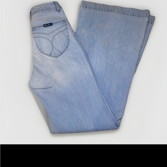 ROLLA'S Soft Blue Flare Jeans - Picture 7 of 8